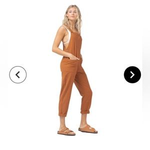 L Space Cali Girl Jumper Overalls Burnt Orange